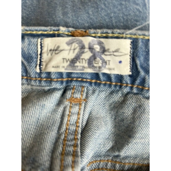 New Free People With The Band Relaxed Jeans LA Blue - Picture 11 of 12
